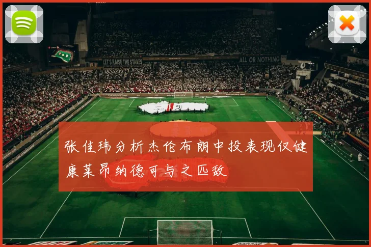 张佳玮分析杰伦布朗中投表现仅健康莱昂纳德可与之匹敌